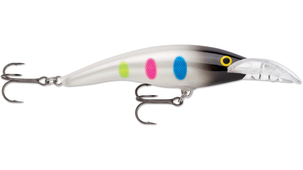 Rapala Scatter Rap Tail Dancer 09, 7/16 oz, 11'-19' Depth Two #4 Treble Hooks, Black Wonderbread, SCRTD09BWB