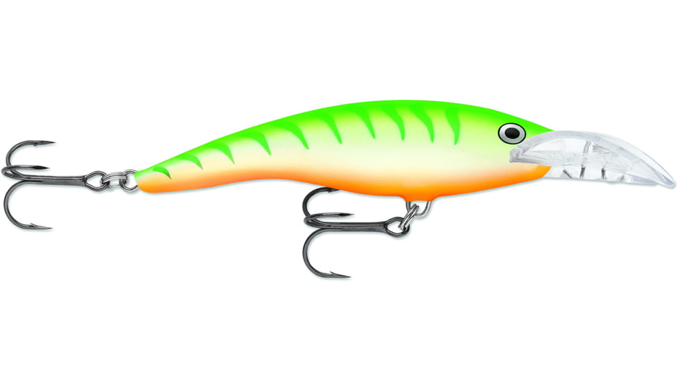Rapala Scatter Rap Tail Dancer Crankbait, 3 1/2in, 7/16 oz, Floating, Green Tiger UV, SCRTD09GTU