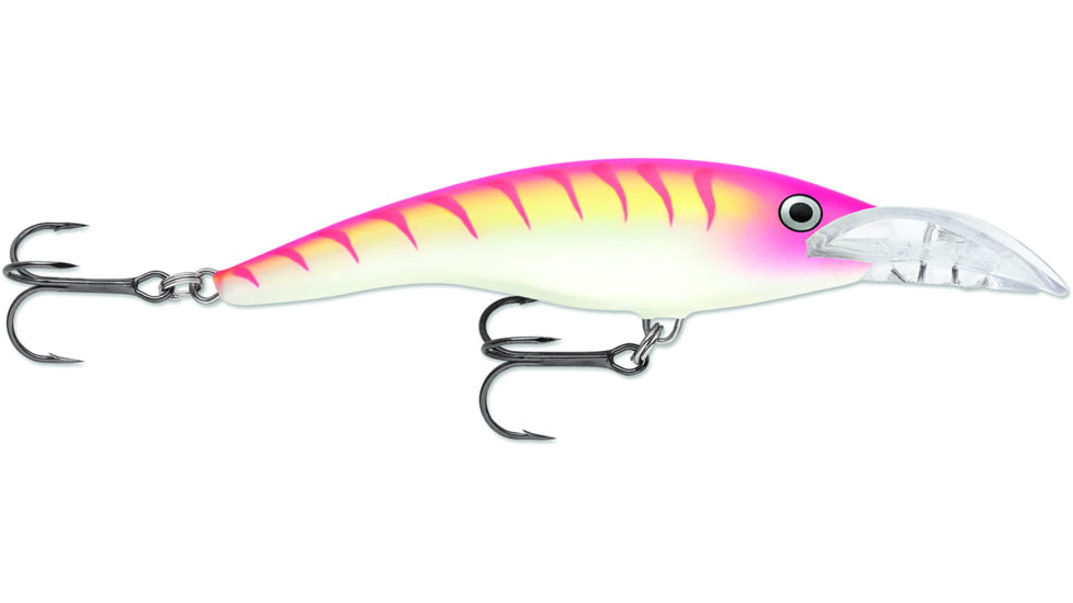 Rapala Scatter Rap Tail Dancer Crankbait, 3 1/2in, 7/16 oz, Floating, Pink Tiger UV, SCRTD09PTU