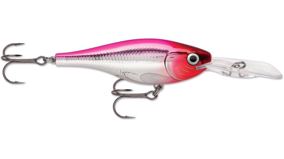 Rapala Shad Rap RS Crankbait, 2in, 5/16 oz, Suspending, Pink Clown, SRRS05PCL