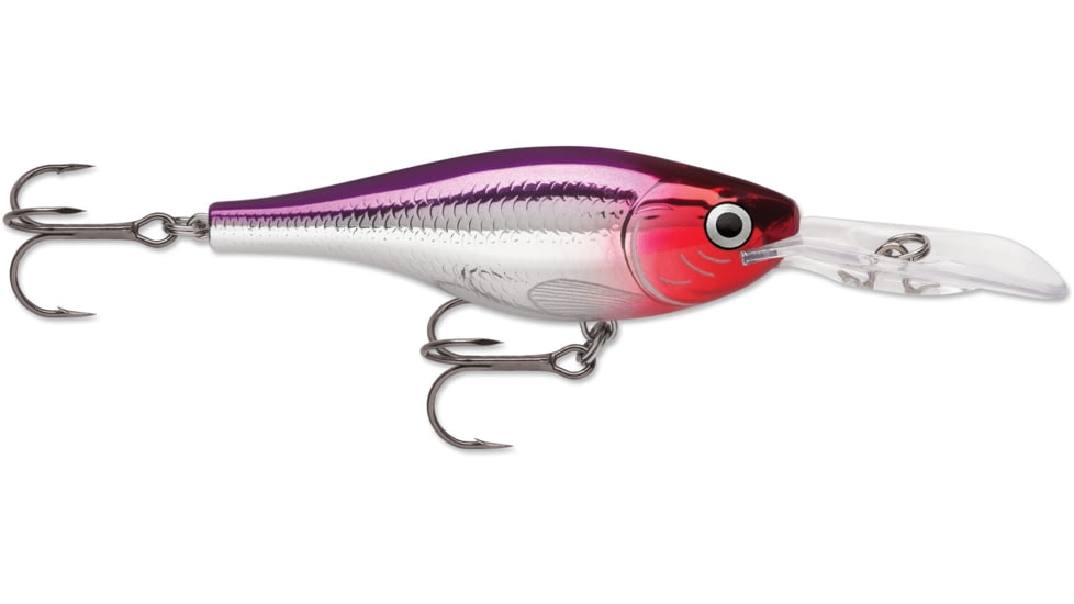 Rapala Shad Rap RS Crankbait, 2in, 5/16 oz, Suspending, Purple Clown, SRRS05PRCL