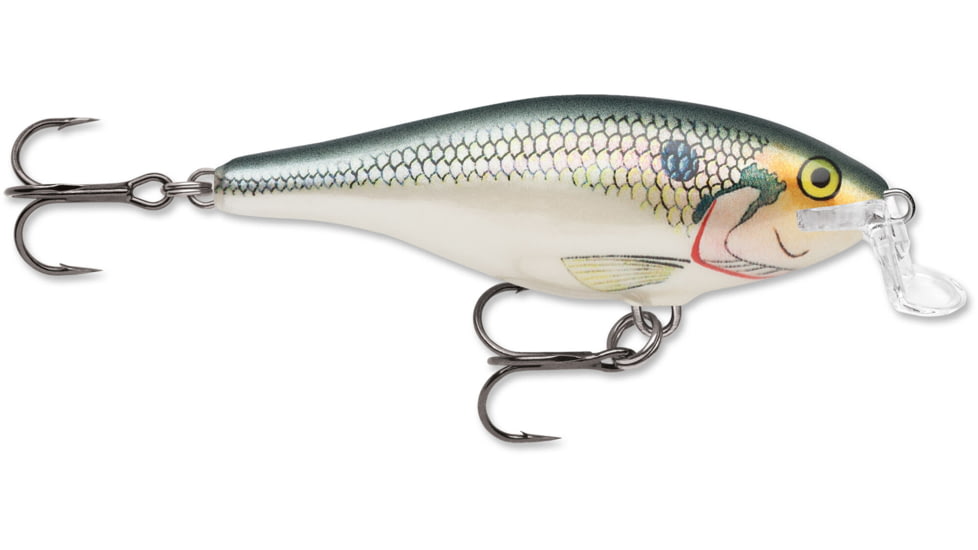 Rapala Shallow Shad Rap Crankbait, 2 3/4in, 1/4 oz, Floating, Shad, SSR07SD
