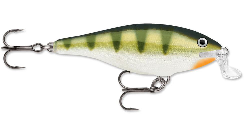Rapala Shallow Shad Rap Crankbait, 2 3/4in, 1/4 oz, Floating, Yellow Perch, SSR07YP