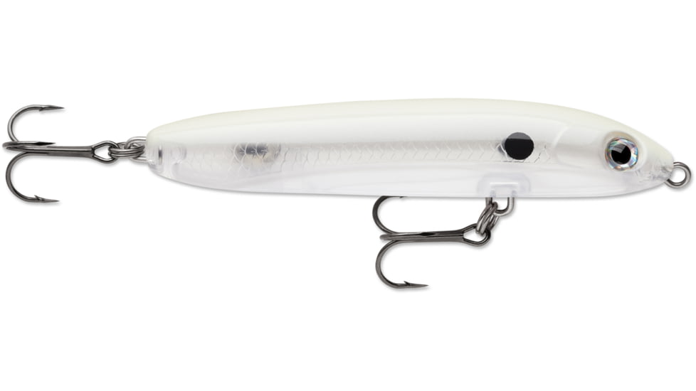 Rapala Skitter V 10, 4" 1/2 oz, Topwater, VMC #4 Treble Hooks, Inshore/Freshwater, Ghost Bone, SKV10GHBN