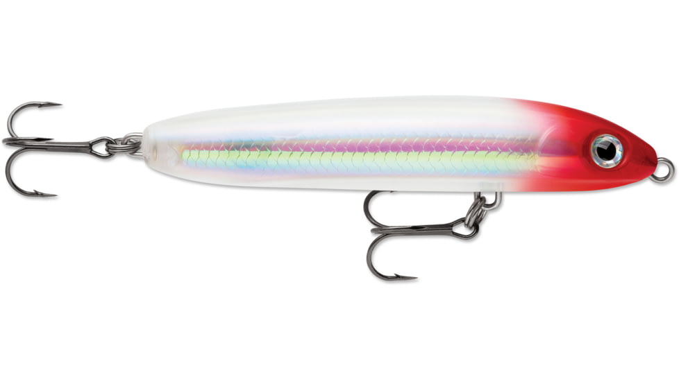 Rapala Skitter V 10 Topwater Lure, Red Ghost, 1/2oz, 4in, SKV10RGH