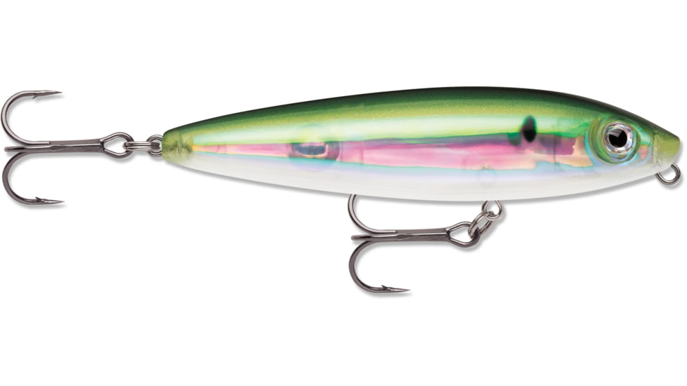 Rapala Skitter Walk 08, 3 1/8 ", 7/16 oz, Topwater, VMC #3 Treble Hooks, Saltwater/Freshwater, Pilchard, SW08PLD