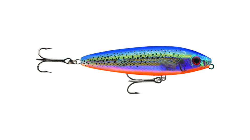Rapala Skitter Walk Topwater Lure, 3 1/8", 7/16 oz, Holographic Blue, Floating, SW08HB