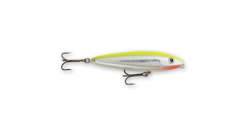 Rapala Skitter Walk Topwater Lure, 3 1/8", 7/16 oz, Hot Chartreuse, Floating, SW08HCH