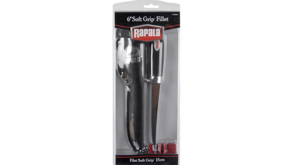 Rapala Soft Grip Fillet Knife with Sharpener - 6in 055772