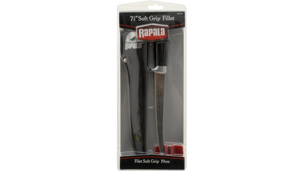 Rapala Soft Grip Fillet Knife with Sharpener - 7.5in 210104