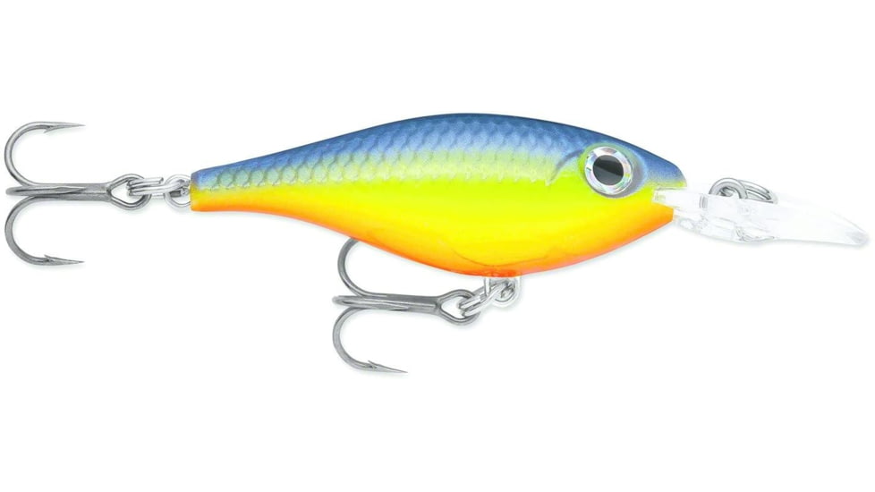 Rapala Ultra Light Shad Crankbait 1 1/2in, 1/8 oz, Floating, Hot Steel, ULS04HS