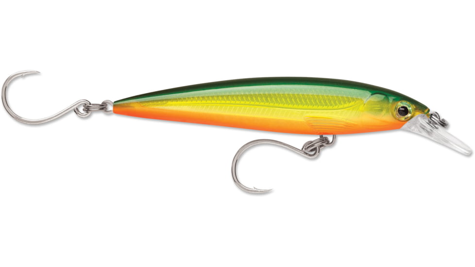 Rapala X-Rap Long Cast 12 Slashbait, Hot Olive 4-3/4" 1-1/4 Oz., SXRL12HO