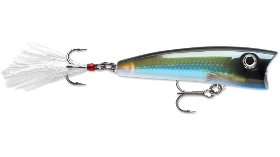Rapala X-Rap Pop Topwater Lure, Floating, Moss Back Shiner, 2 3/4in, 3/8oz, XRP07MBS
