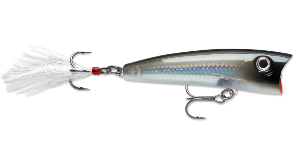 Rapala X-Rap Pop Topwater Lure, Floating, Pearl Grey Shiner, 2 3/4in, 3/8oz, XRP07PGS