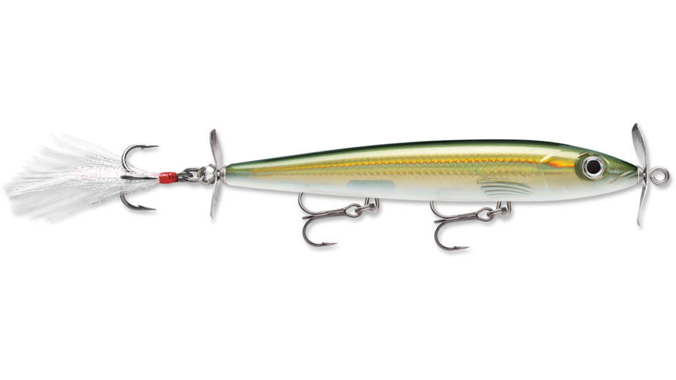 Rapala X-Rap Prop Topwater Lure, 4 3/8in, 3/8 oz, Floating, Gold Olive, XRPR11GO