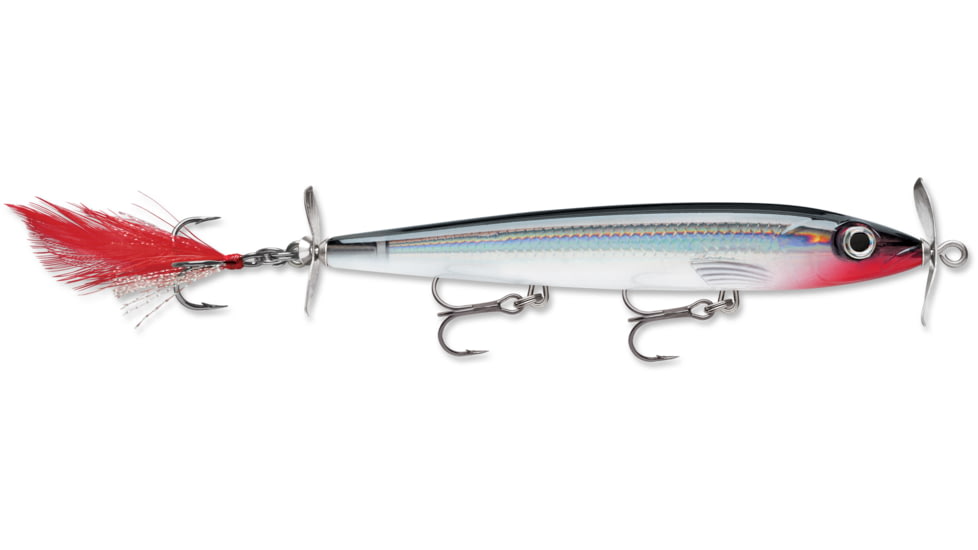 Rapala X-Rap Prop Topwater Lure, 4 3/8in, 3/8 oz, Floating, Silver, XRPR11S