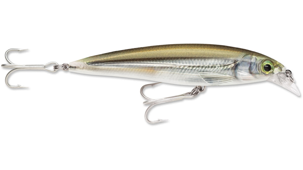 Rapala X-Rap Saltwater 8 Slashbait, Suspending, 1/4 oz 3-1/8&quot;, 3-5 Ft, #6 Hooks, Mangrove Minnow, SXR08MM