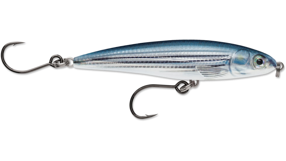 Rapala X-Rap Twitchin' Minnow 10, Slow Sinking, 1/2 oz, 4" 1-2 Ft, #2/0 Hooks, Mullet, SXRT10MU