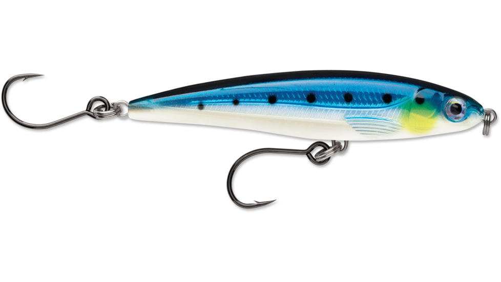 Rapala X-Rap Twitchin' Minnow 10, Slow Sinking, Blue Sardine 4" 1/2 Oz., SXRT10BSRD