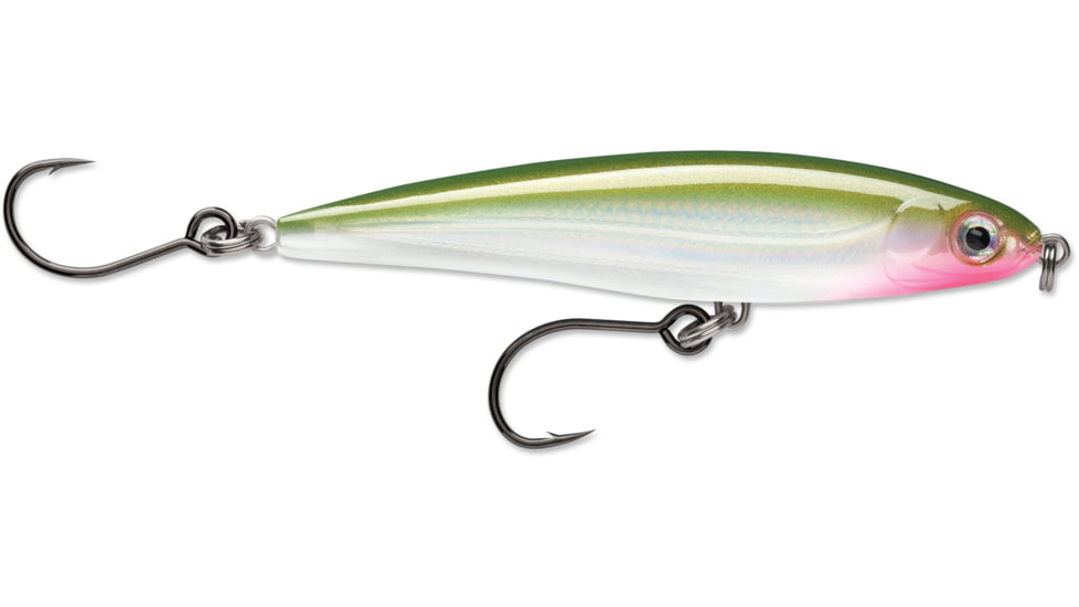 Rapala X-Rap Twitchin' Minnow 10, Slow Sinking, Olive Green 4" 1/2 Oz., SXRT10OG