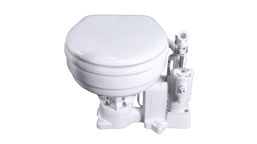 Raritan PH PowerFlush Electric Marine Bowl - 12V - White 76226