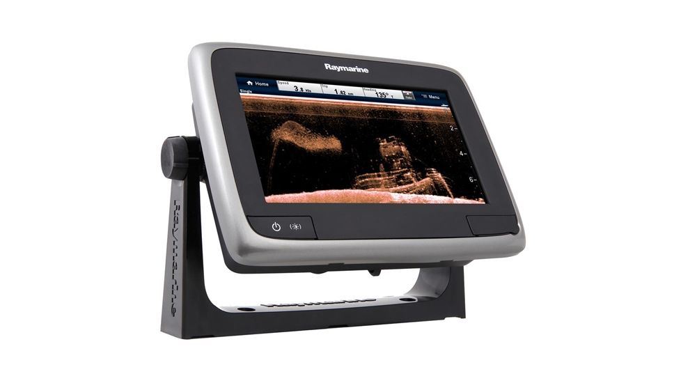 Raymarine A78 Multi-Function Display, Chirp Sonar, Downvision, GPS, Black, 7in T70203-NAG