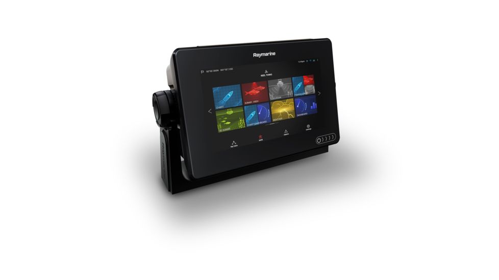 Raymarine Axiom 7in Touch Screen Multifunction Navigation Display w/ IIntegrated DownVision, 600W Sonar w/ CPT-100DVS Transducer And NAG Charts, E70364-02-NAG