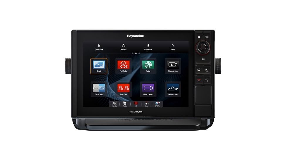 Raymarine ES127 Multi-Function Display, Clearpulse Sonar, GPS, Black, 12in E70284-NAG