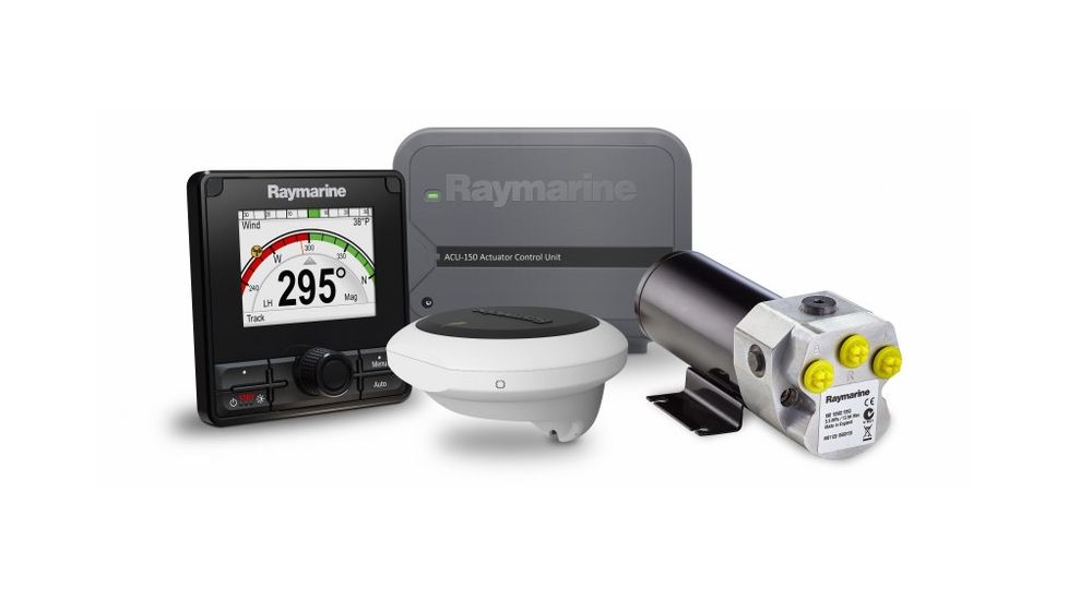 Raymarine Evolution ACU150 Hydraulic Autopilot System Pack w/ p70R Control Head, ACU-150, EV1 Sensor Core, Evolution Cabling Kit, 12v Hydraulic Pump, T70330