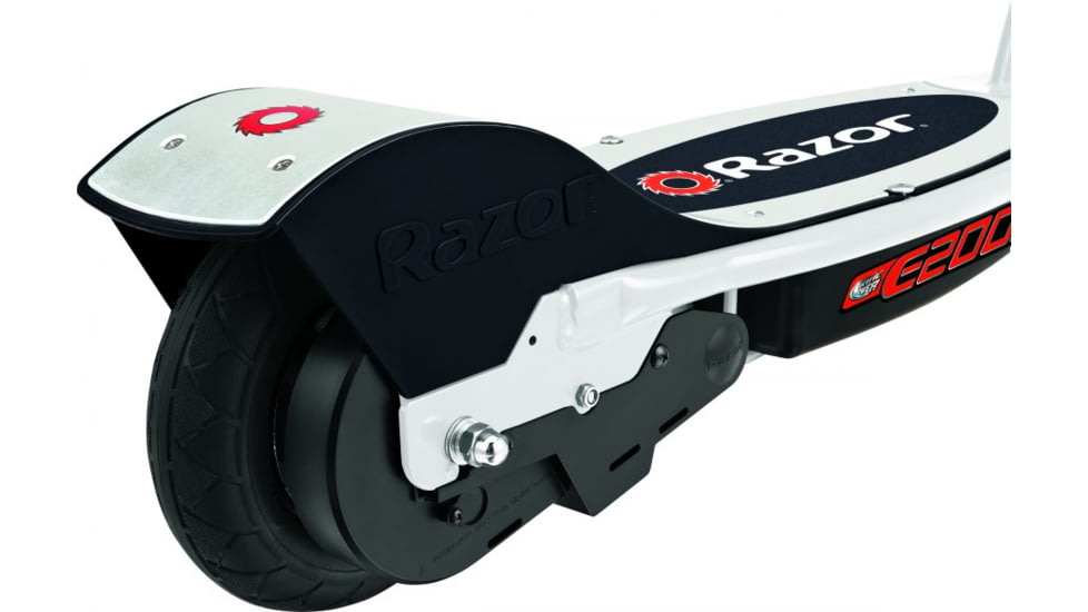 Razor E200 Electric Scooter, White/Red, 13112485