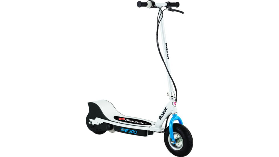 Razor E300 Electric Scooter, White/Blue, 13113683