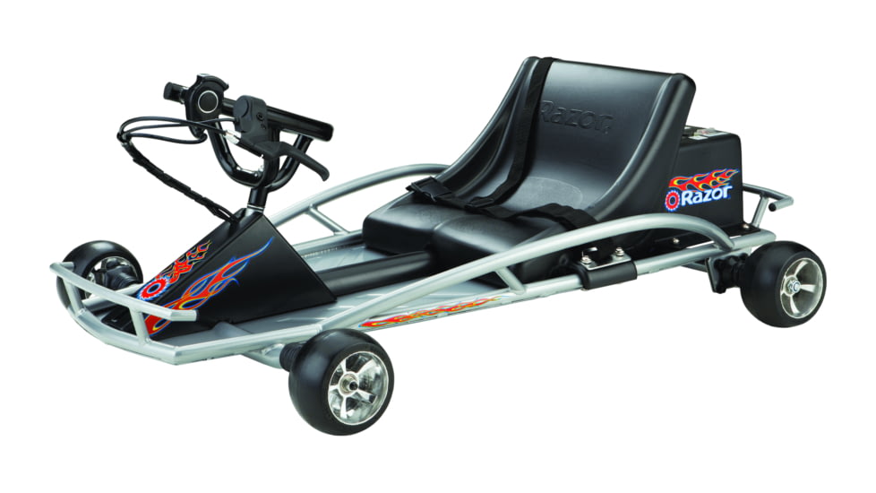 Razor Ground Force Electric Go Kart, Silver/Black, 25141098