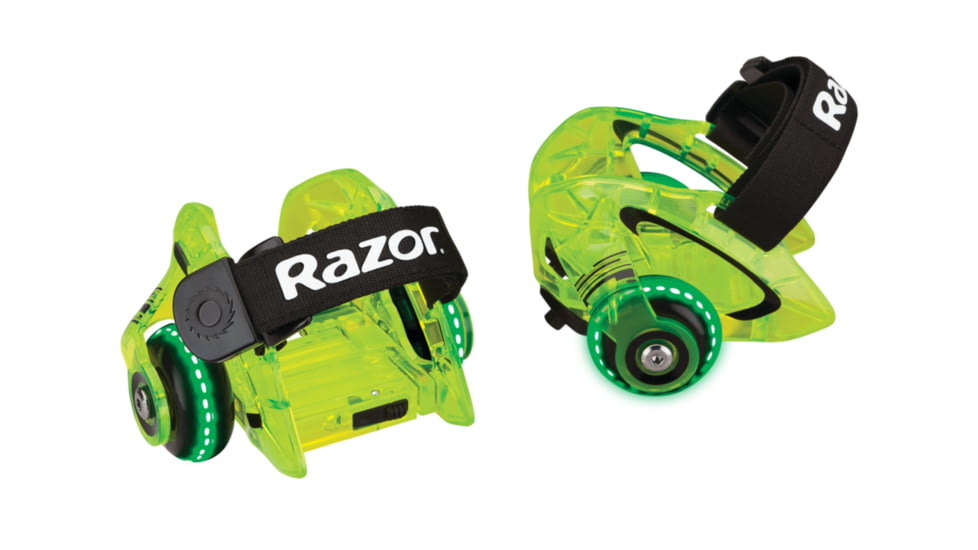 Razor Jetts DLX Heel Wheels, Neon Green, 25056196
