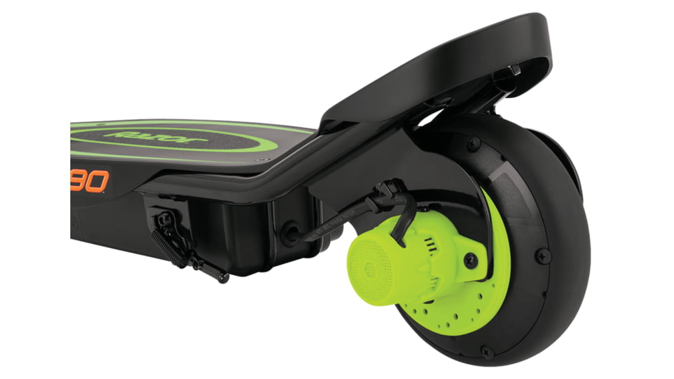 Razor Power Core E90 V2 Electric Scooter, Black/Green, 13111496