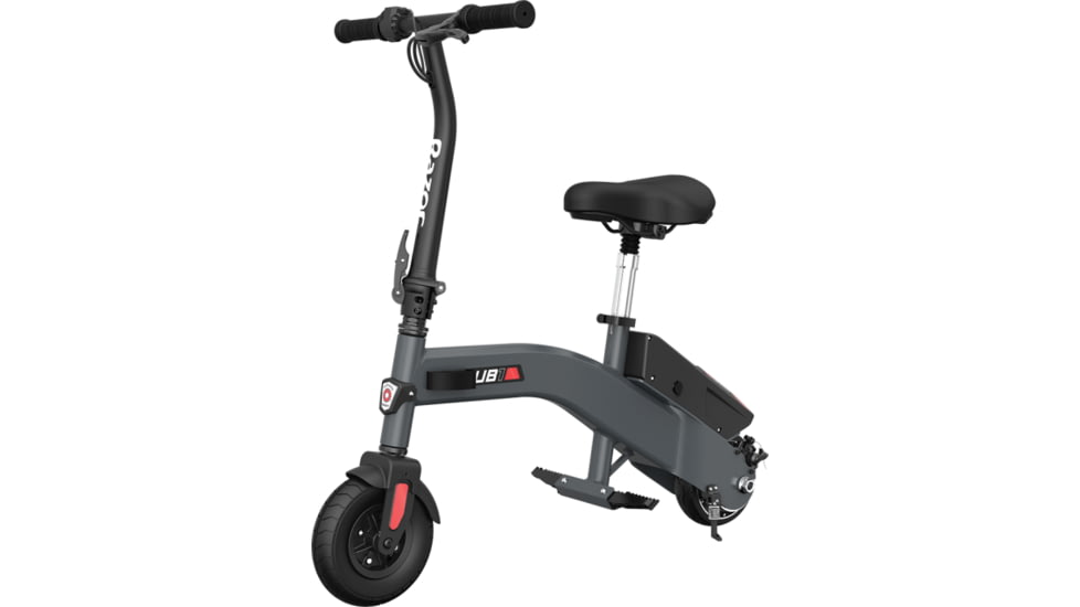 Razor UB1 Seated Electric Scooter, Black/Grey, 15127004