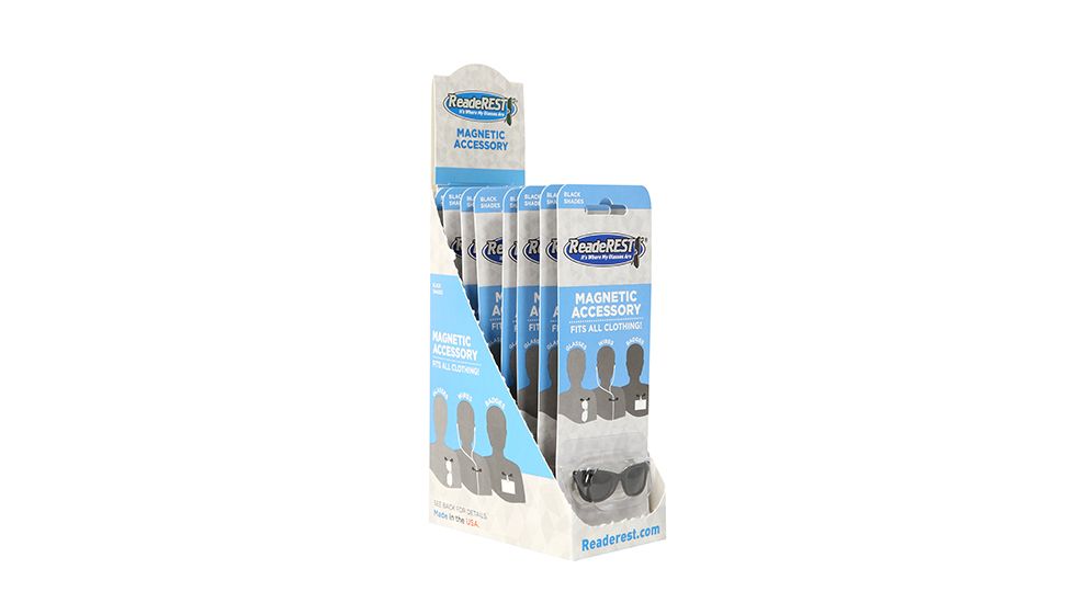 ReadeREST Magnetic Glasses Holder, 8 Pack, Black Shades, RRE-11381