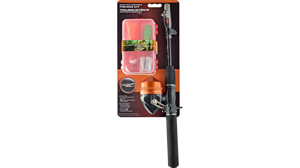 Ready 2 Fish R2F3 464 R2F3 464 Spincast Telescopic Combo Carded, CR2F3-TSCCM