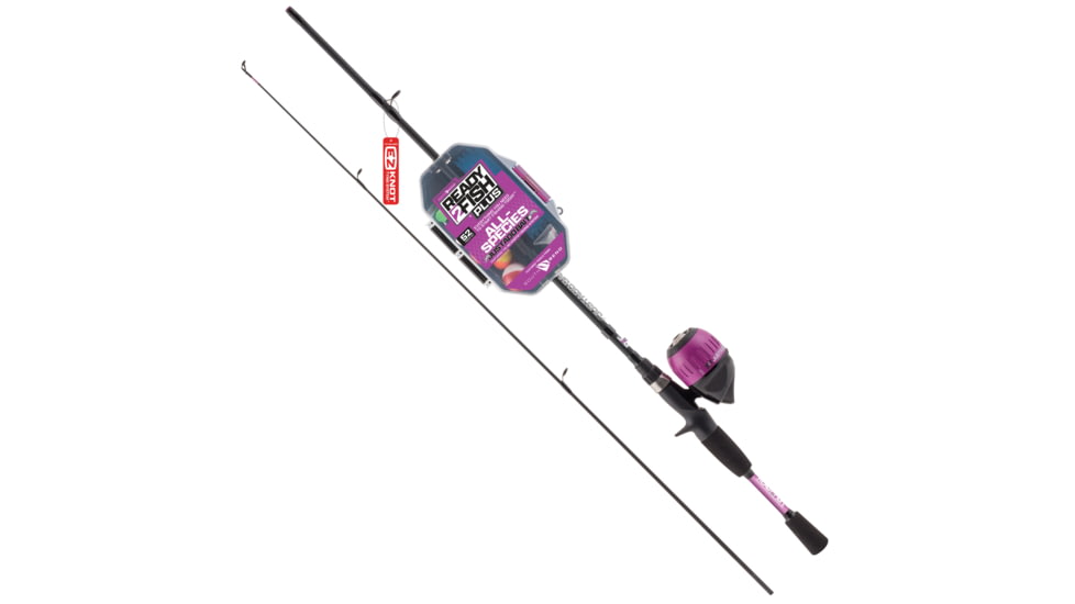 Ready 2 Fish R2F5 Just Add Bait All-Species Purple Spincast Combo with Kit - 5' 6" ML, R2F5-JAB-PURPLE-SC