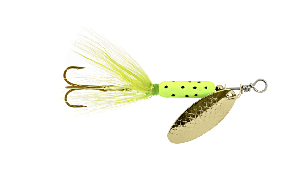 Ready 2 Fish Spinners 1/16,1/8 Chartreuse Dot, R2FR-CHRDT6