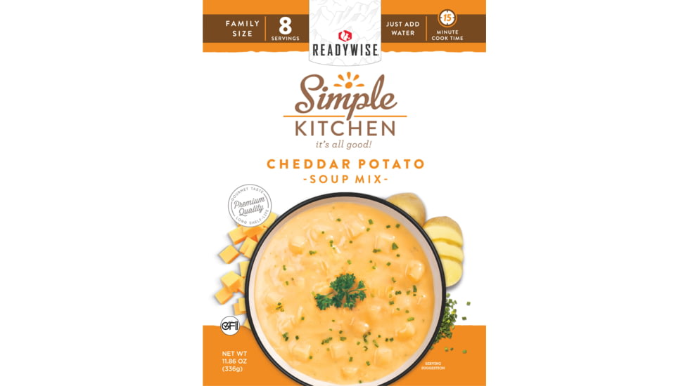 ReadyWise 6 CT Case Cheddar Potato Soup Mix, 6 Pack, RWSK05-061