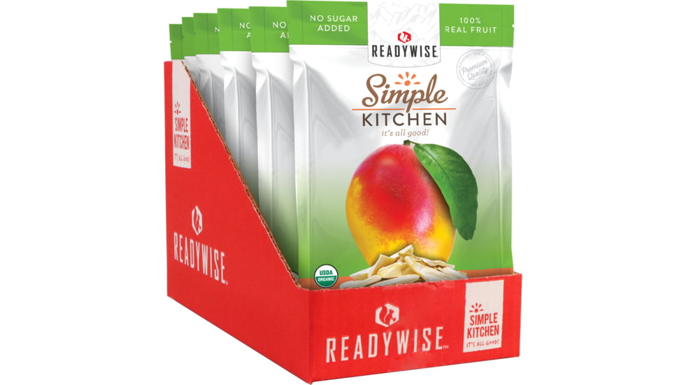 ReadyWise Simple Kitchen Organic Freeze-Dried Mangoes, 6 Pack, RWSK05-015