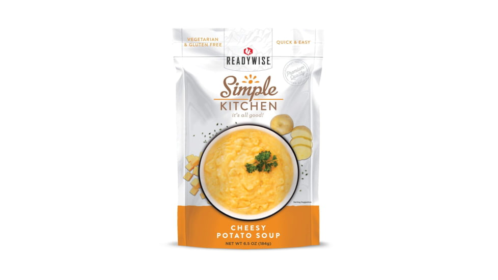 ReadyWise 6 CT Case Simple Kitchen Cheesy Potato Soup, White, 5.75 x 11 x 8.75, RWSK05-029
