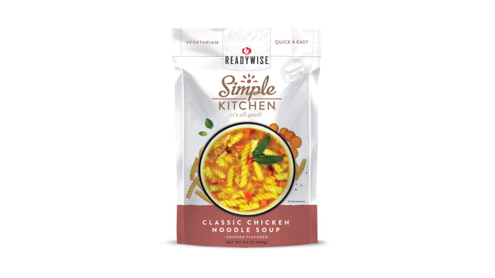 ReadyWise 6 CT Case Simple Kitchen Classic Chicken Noodle Soup, White, 5.75 x 11 x 8.75, RWSK05-026