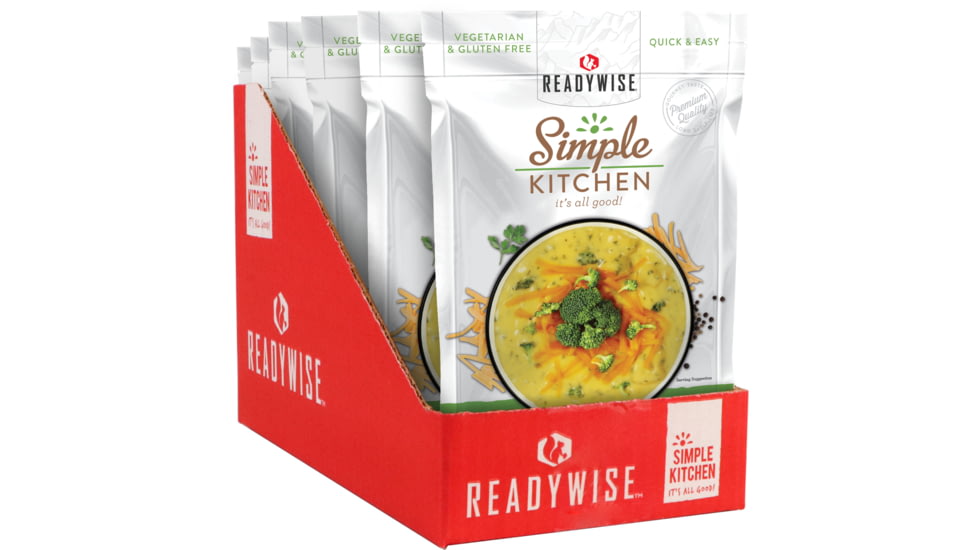 ReadyWise Simple Kitchen Creamy Cheddar Broccoli Soup. 6 Pack, RWSK05-028