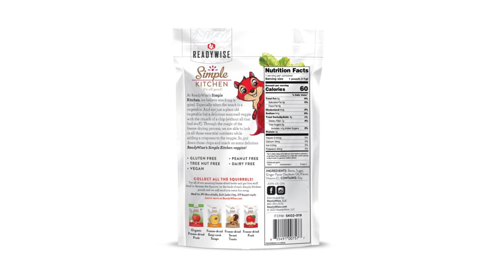 ReadyWise 6 CT Case Simple Kitchen Ginger Beets, White, 5.75 x 11 x 8.75, RWSK05-019