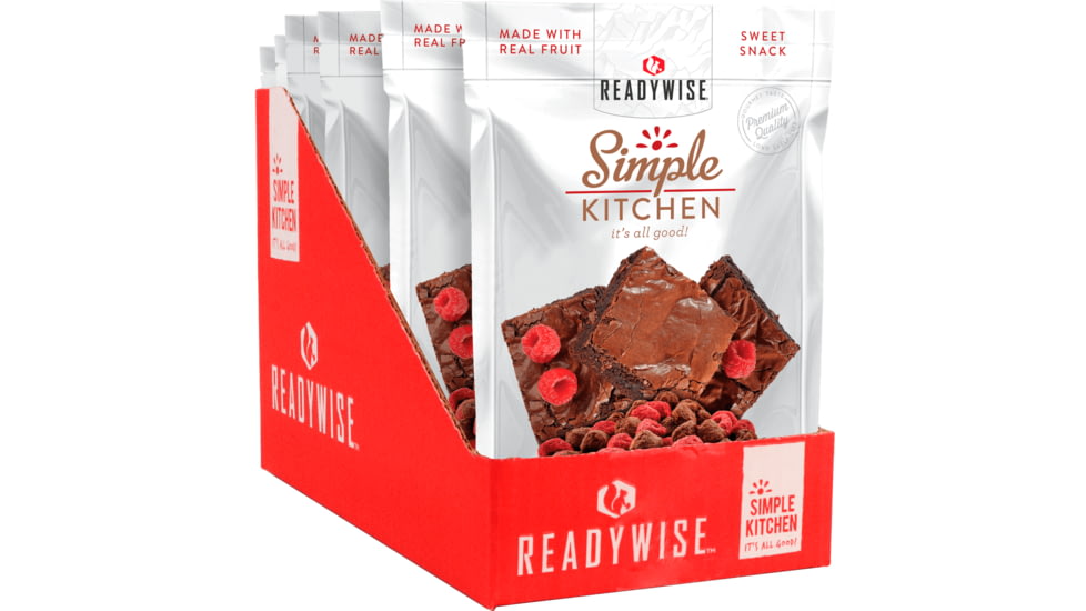 ReadyWise Simple Kitchen Raspberries &amp; Brownie Bites, 6 Pack, RWSK05-023