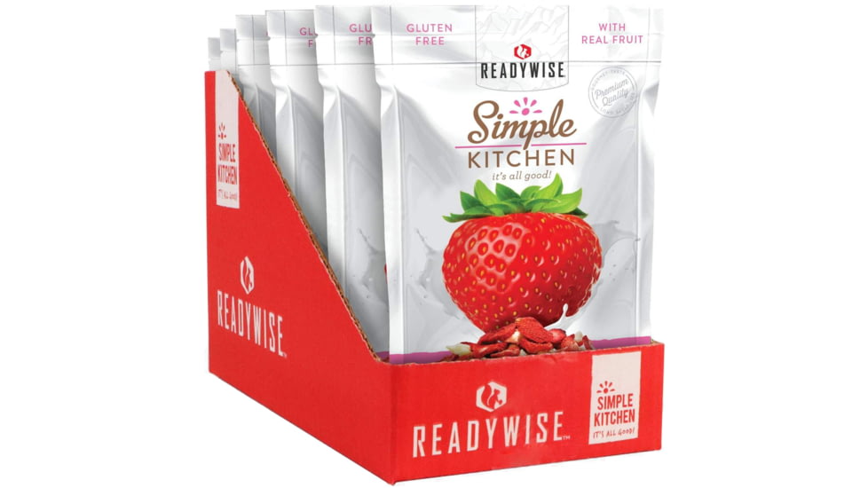 ReadyWise Simple Kitchen Strawberries &amp; Yogurt, 5.75 x 11 x 8.75, 6 Pack, RWSK05-913