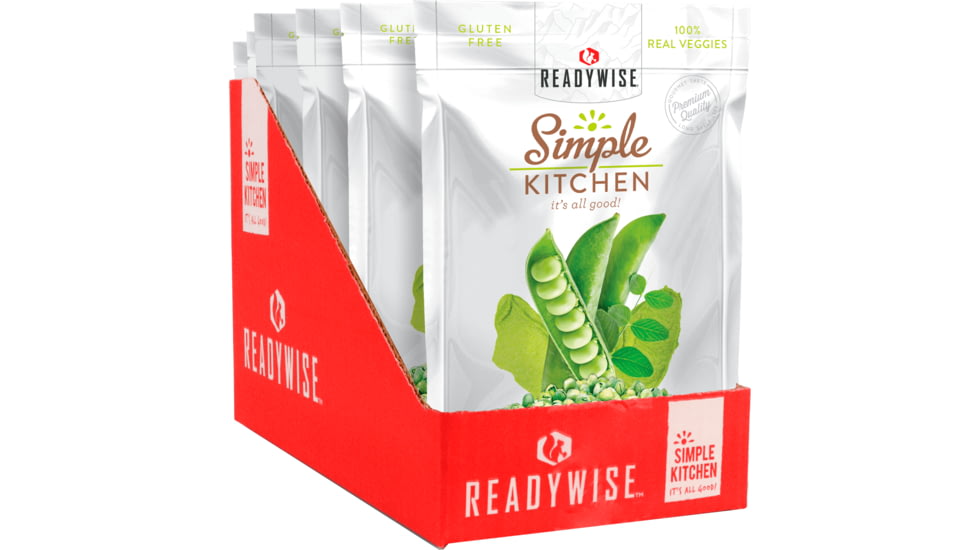 ReadyWise Simple Kitchen Wasabi Peas, 6 Pack, RWSK05-020
