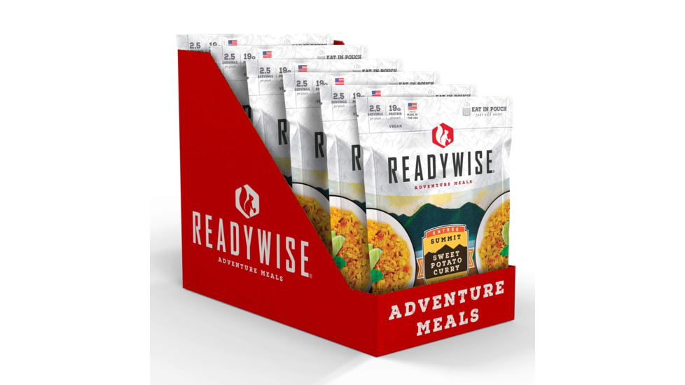 ReadyWise 6 CT Case Summit Sweet Potato Curry, White, 8 x 11.25 x 9.75, RW05-019