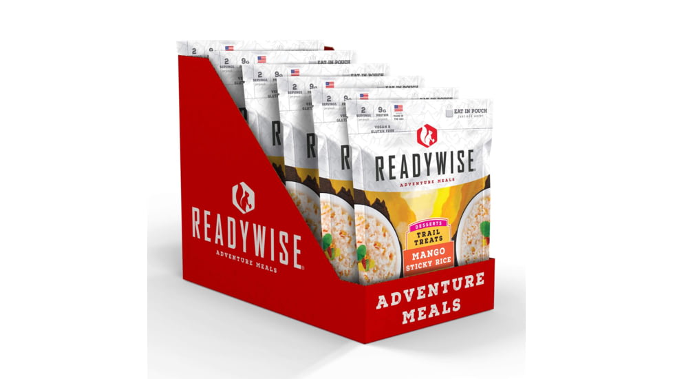 ReadyWise 6 CT Case Trail Treats Mango Sticky Rice, White, 8 x 11.25 x 9.75, RW05-016